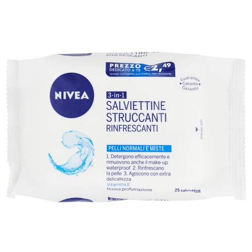 NIVEA SALVIETTE STRUCCANTI RINF.25P